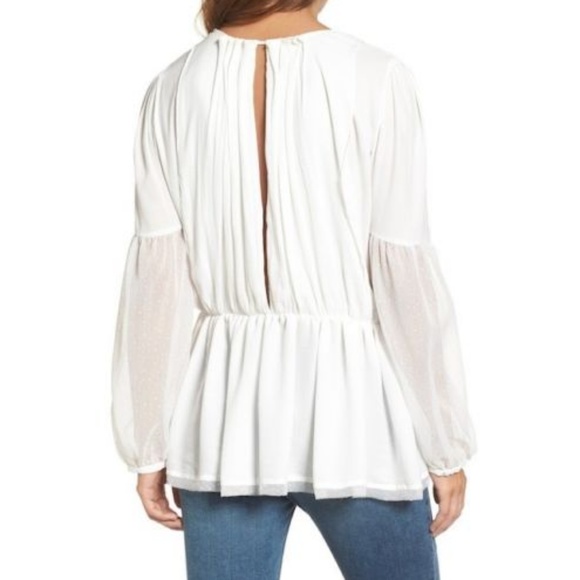 Free People Soul Serene Mesh Lace Blouse Top XS - Picture 3 of 7